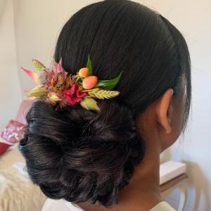 Chignon fleurie