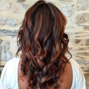 Balayage cuivré 