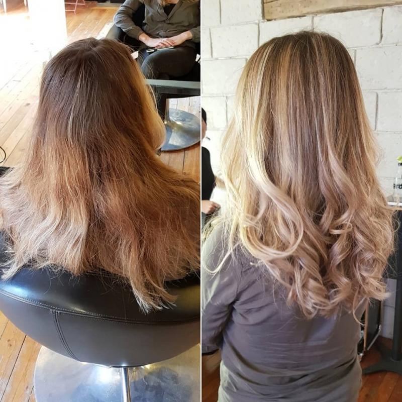 Ombre Hair Blond Clair Coiffeur Visagiste A Granville